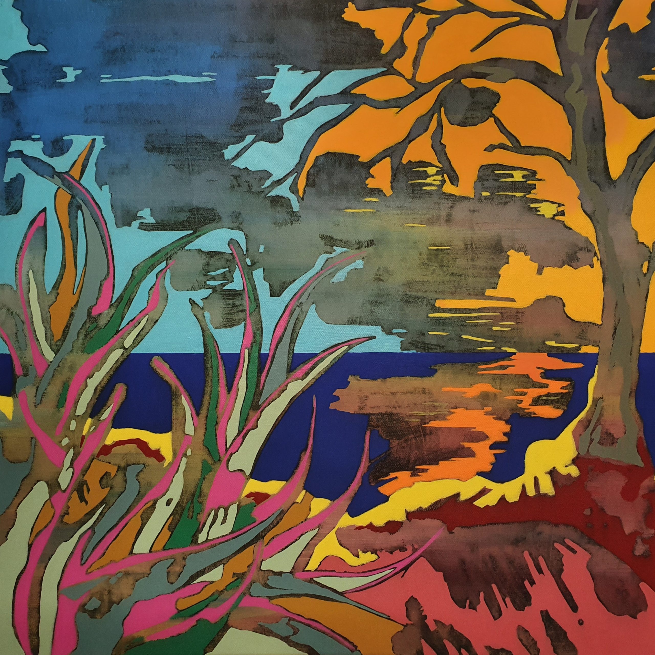 Sunset Over The Aegean - Simon Pink